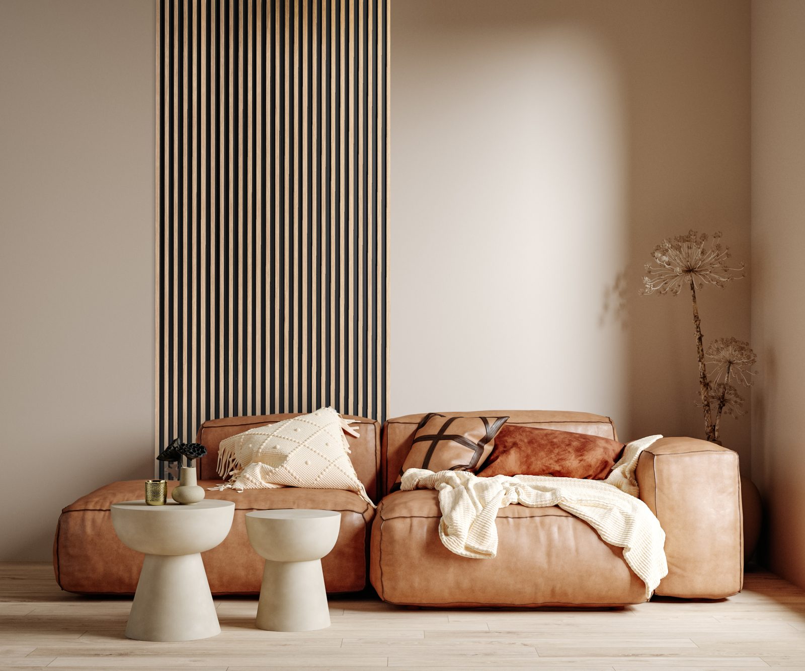 Riflaj decorativ 3D Asti, Oak Gold, 270x12.2cm, Lamelio 7