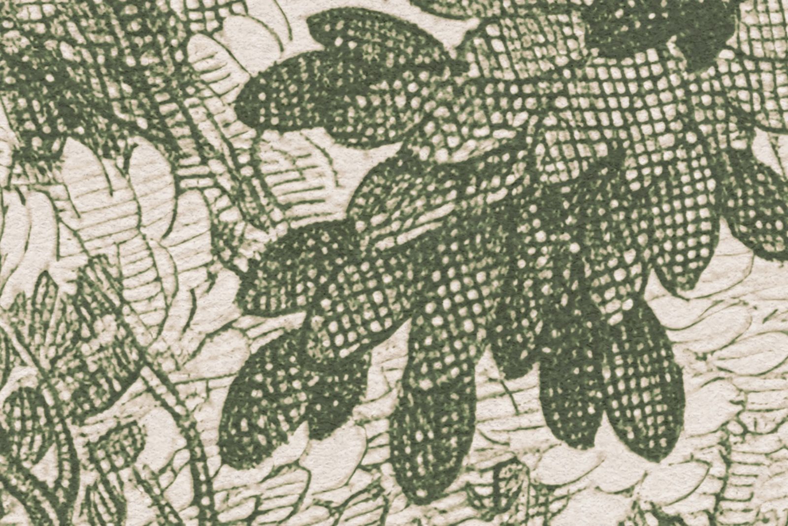 Forest Engraving, Green, Rebel Walls 4