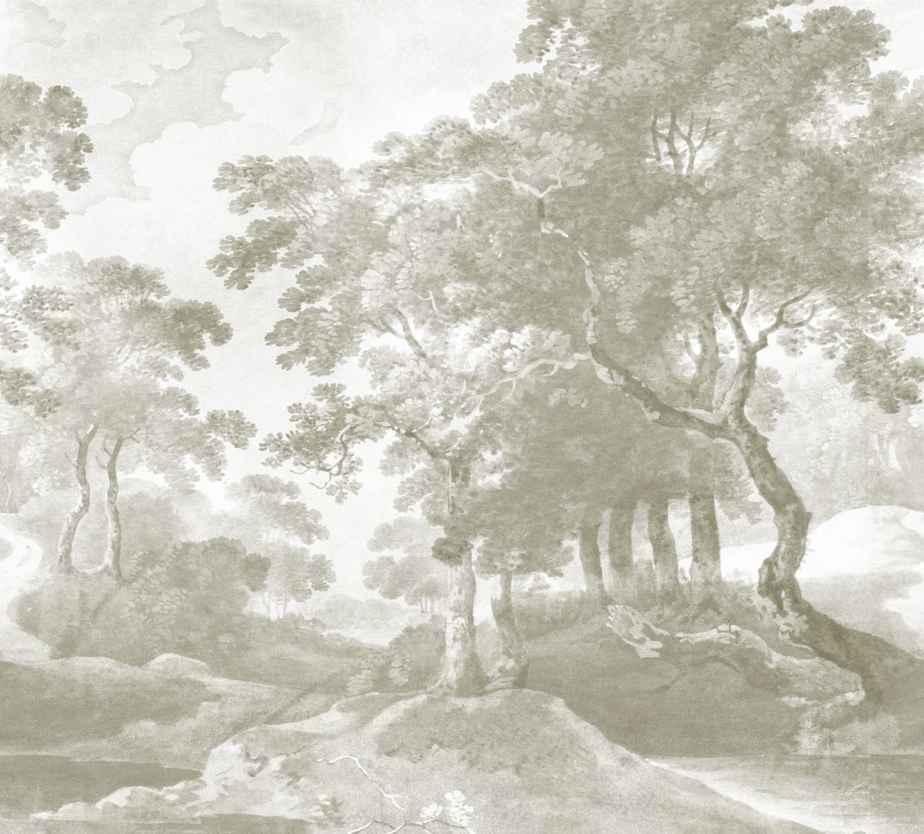 The Vintage Grove, Beige, Rebel Walls