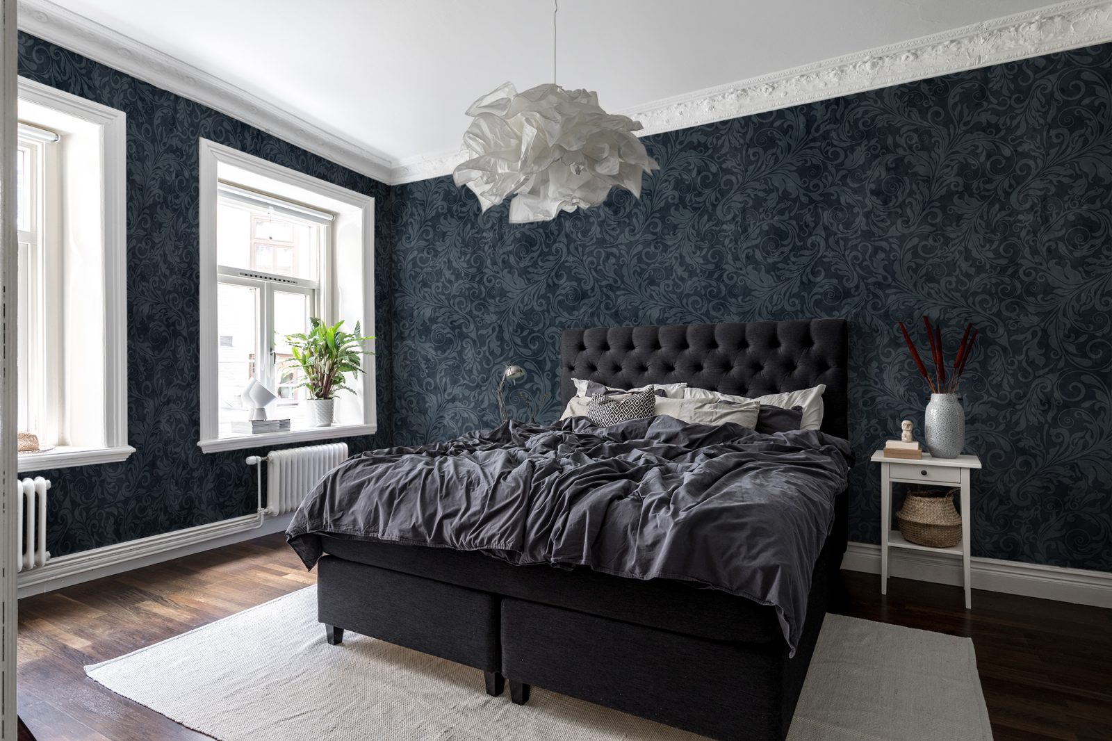 Twining Vines, Navy, Rebel Walls 2