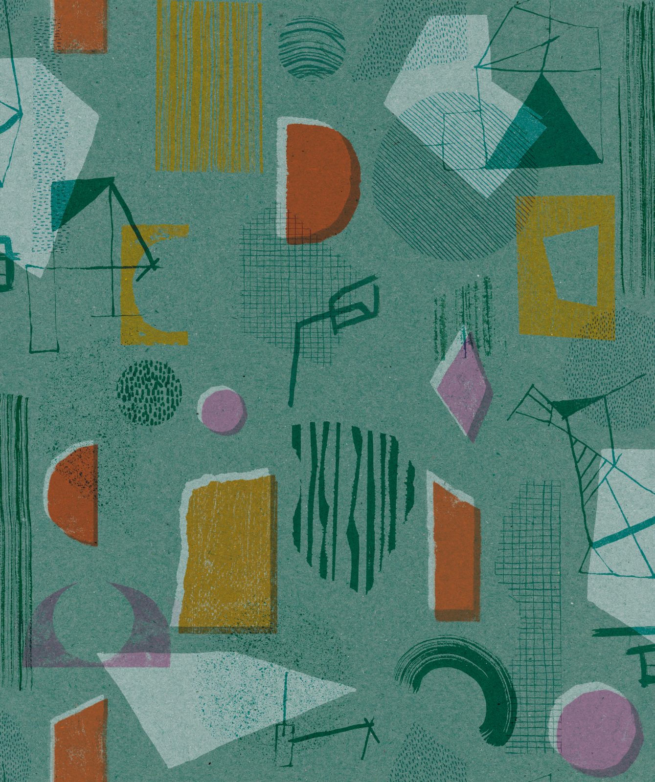 Brave Partiture, Turquoise, TresTintas 5mp / rola
