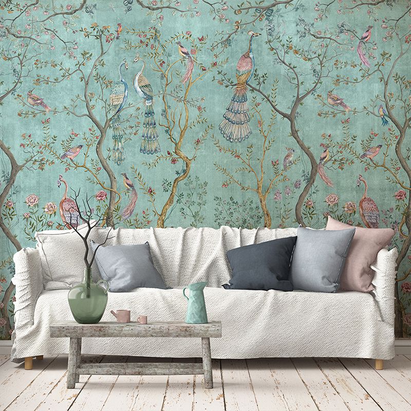 Peacock Chinoiserie in Turquoise, VLAdiLA 2