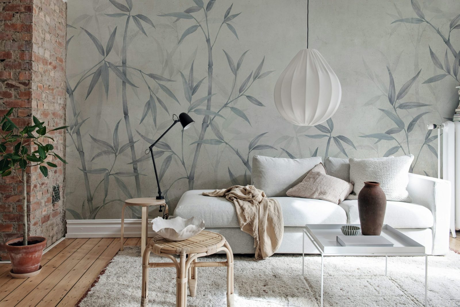 Bamboo Horizon, Blue, Rebel Walls 3
