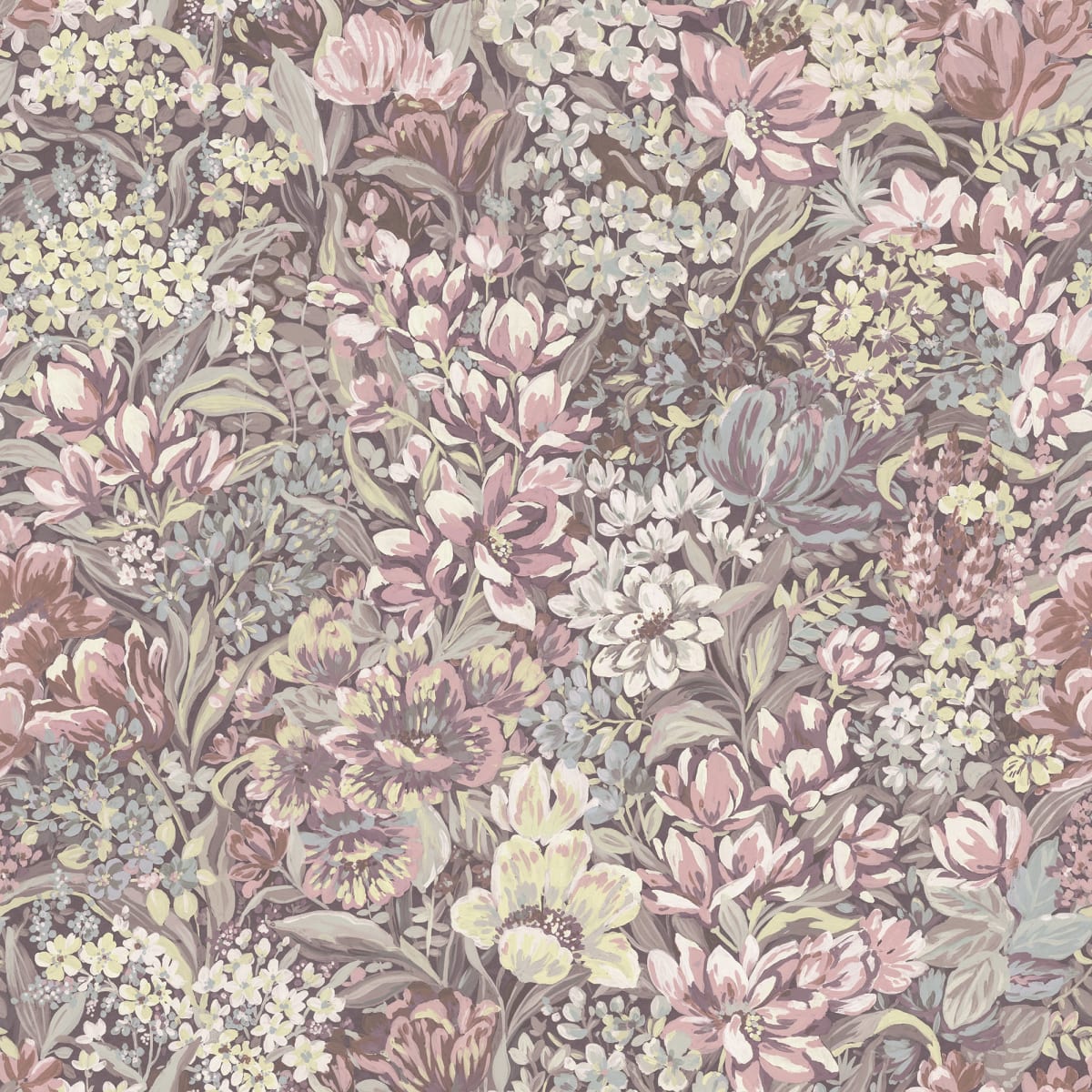 Floral Garden, Pink, Rebel Walls