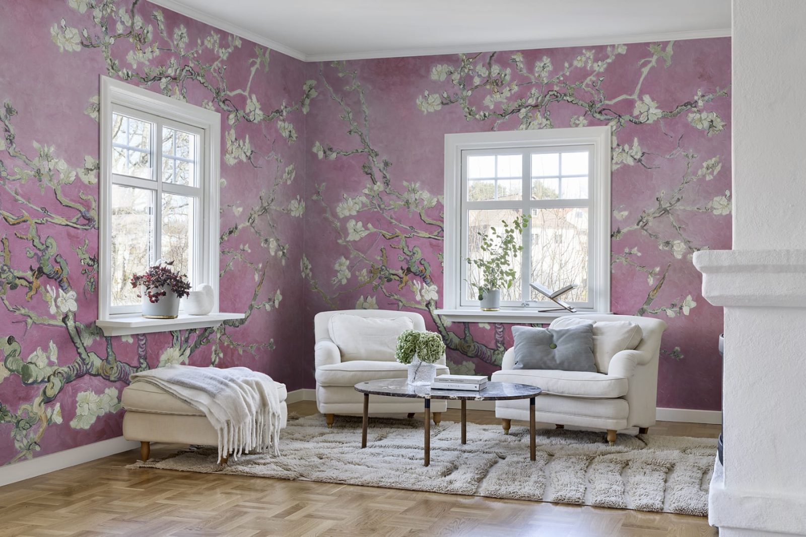 Almond Blossom, Pink, Rebel Walls 2