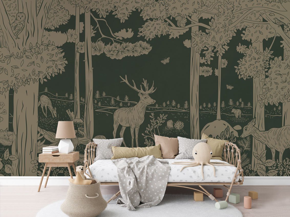 Monochrome Forest - Green Vintage, Kikki Belle 4