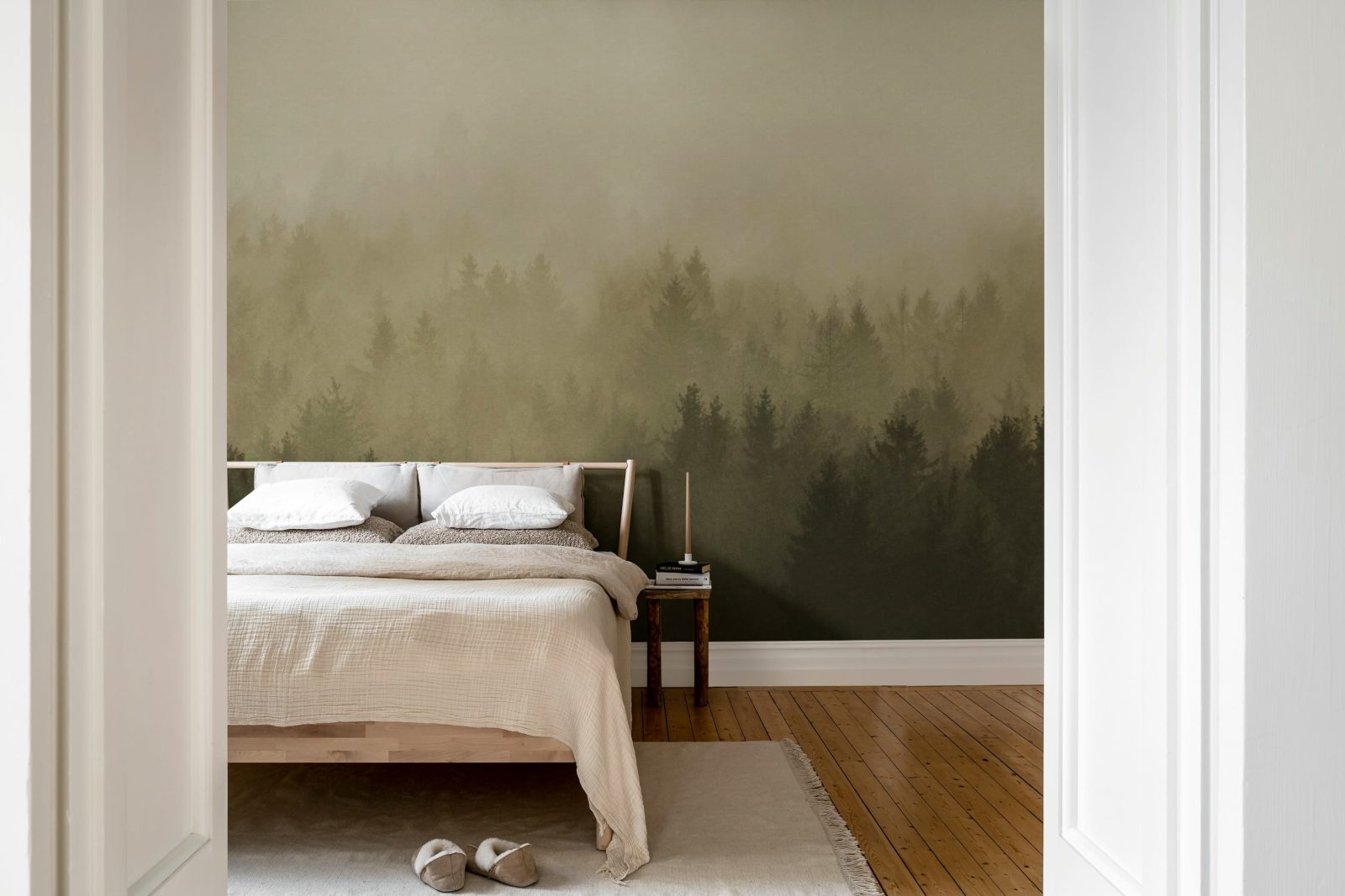 Cloudy Forest, Brown, Rebel Walls 3