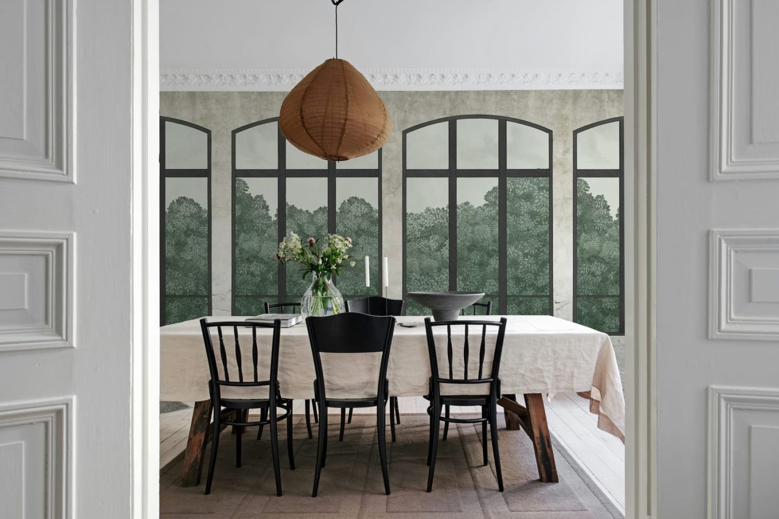 Vintage Windows, Soft Green, Rebel Walls 3