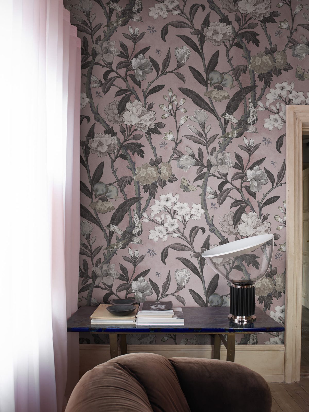 Winding Bloom, Pink, Rebel Walls 3