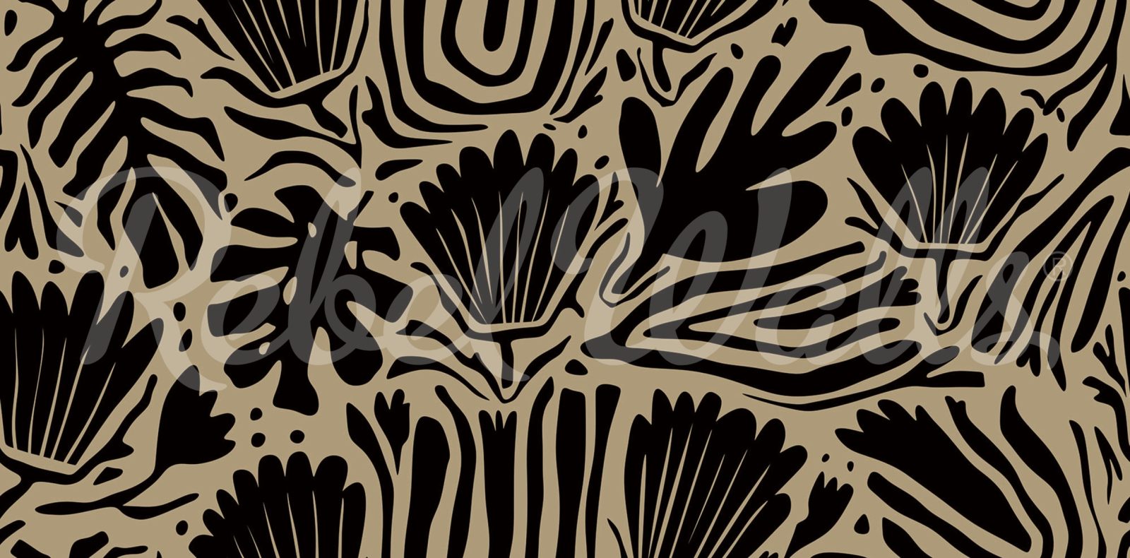 Abstract Blossoms, Brown, Rebel Walls
