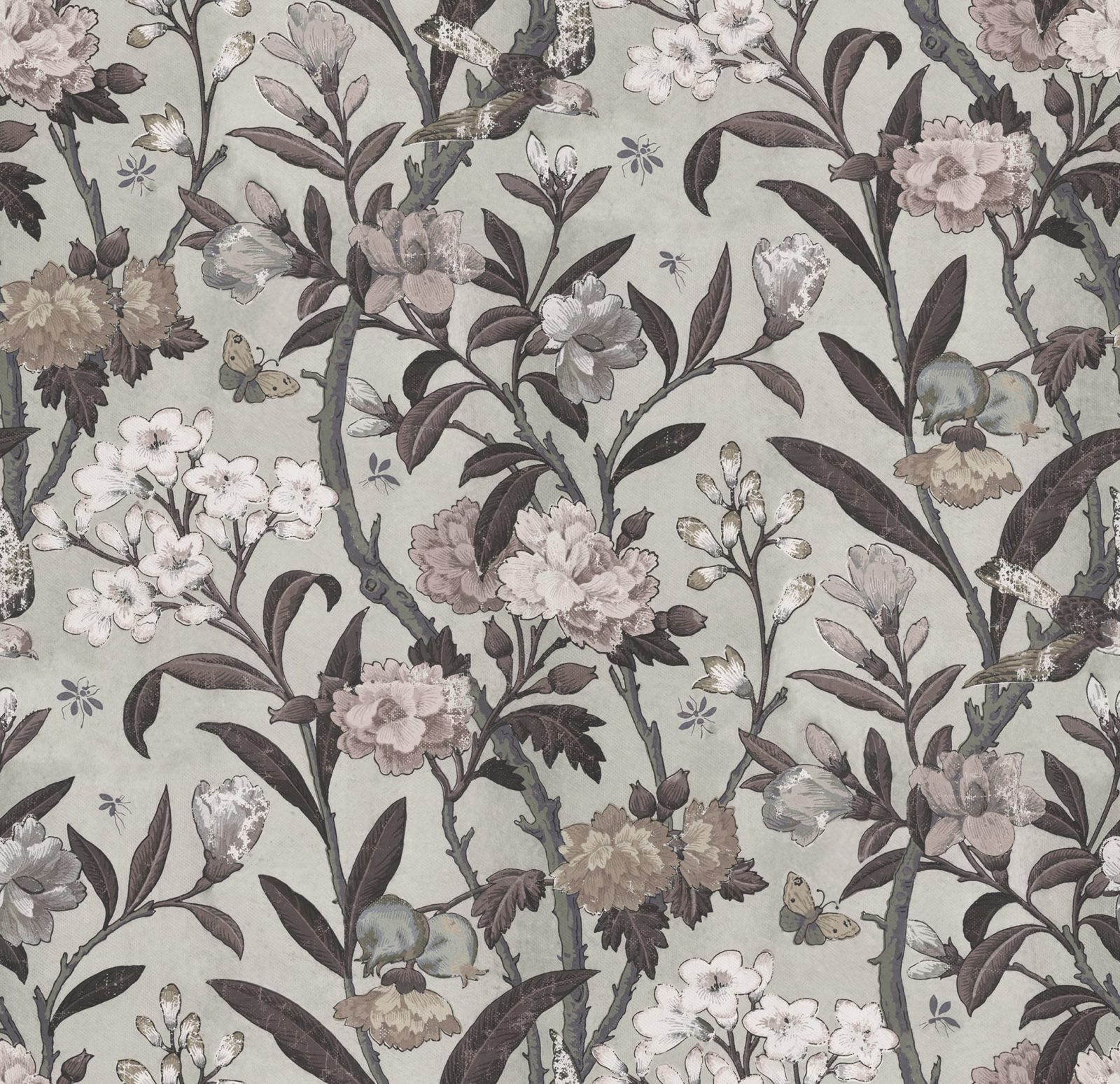 Winding Bloom, Beige, Rebel Walls