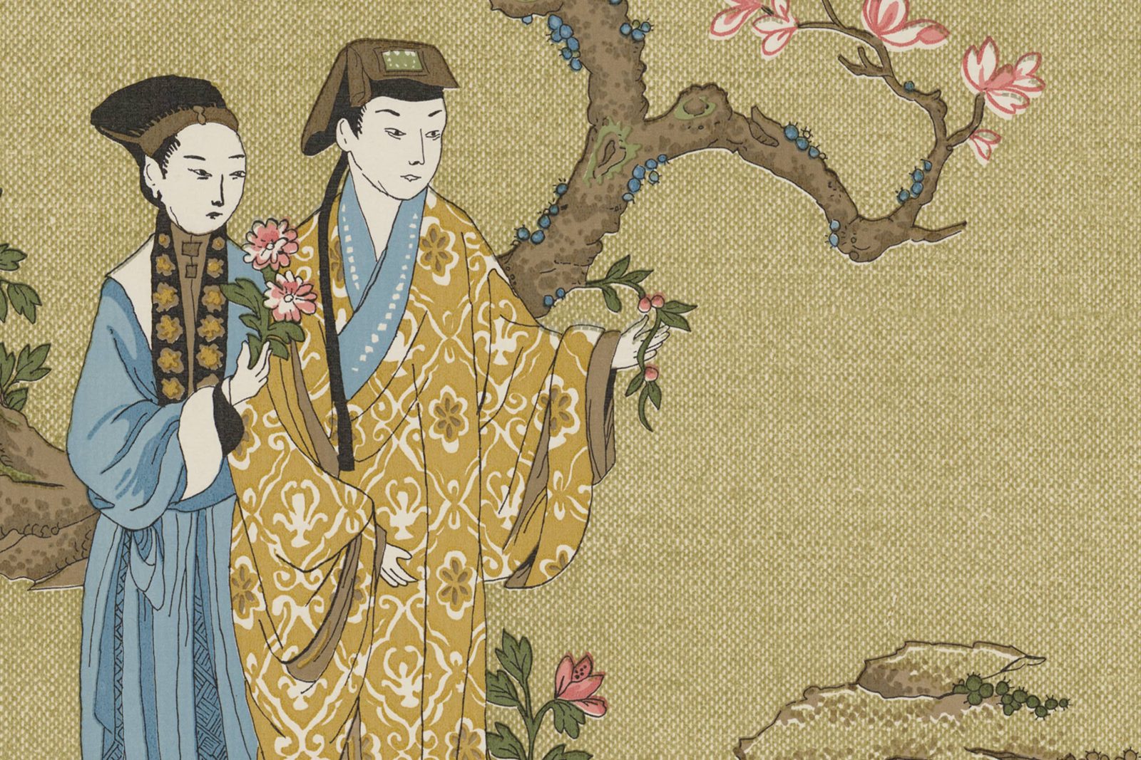 Toile Conversation, Brown, Rebel Walls 4