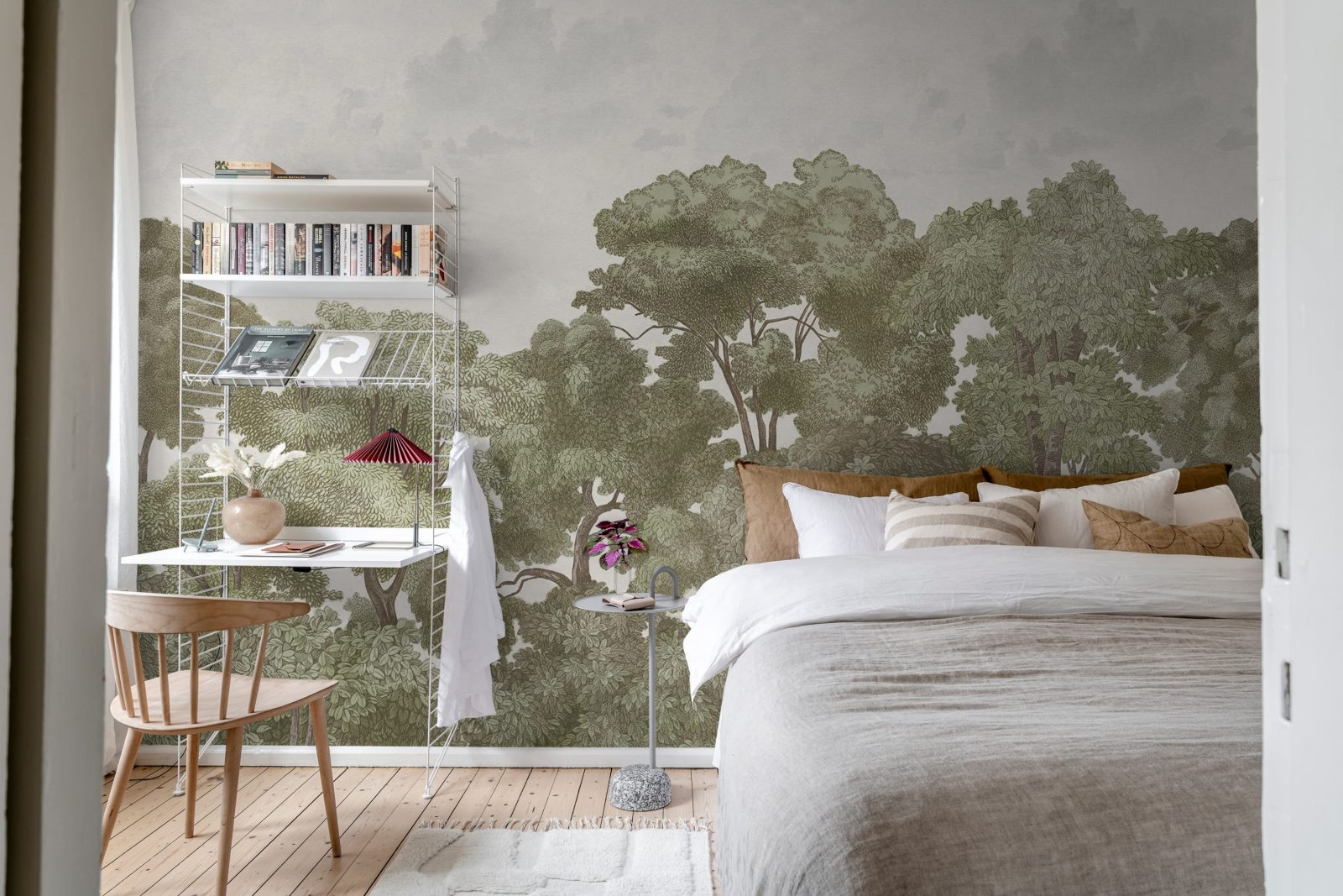 Bellewood Clouds, Green Vintage, Rebel Walls 2