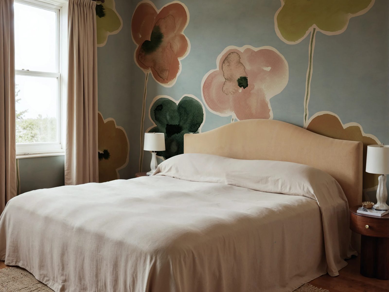 Paper Poppies, Blue, Rebel Walls 2