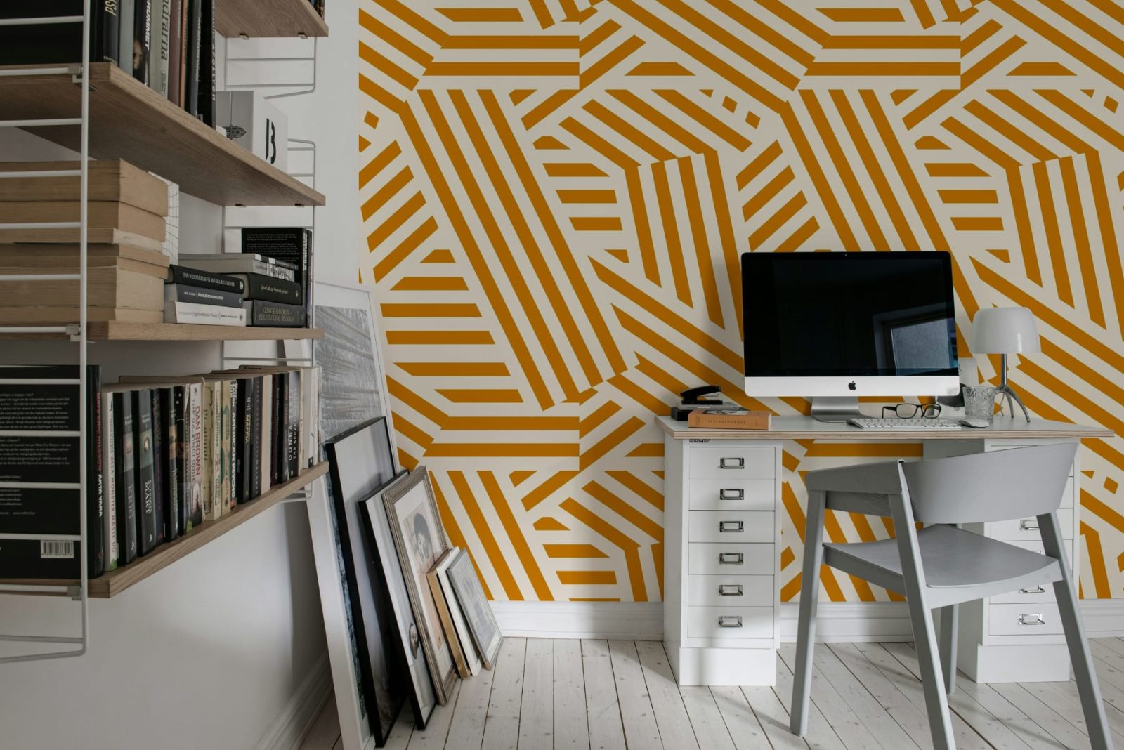 Abstract Stripes, Toffee & Cream, Rebel Walls 3