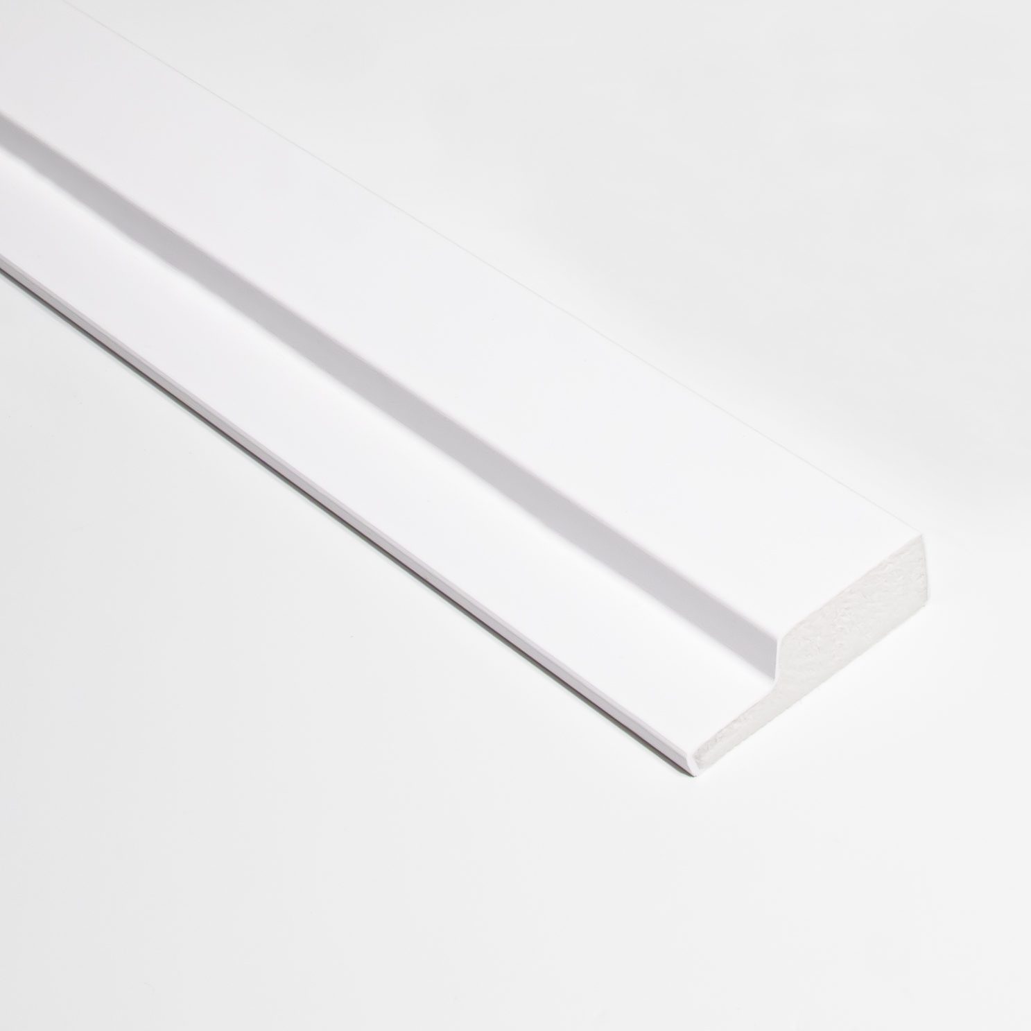 Profil stânga pentru riflaj decorativ 3D Olmo, Alb, 270x4.2 cm, Lamelio