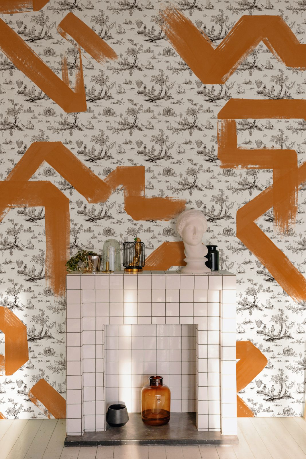 Toile Strokes, Orange, TresTintas 2