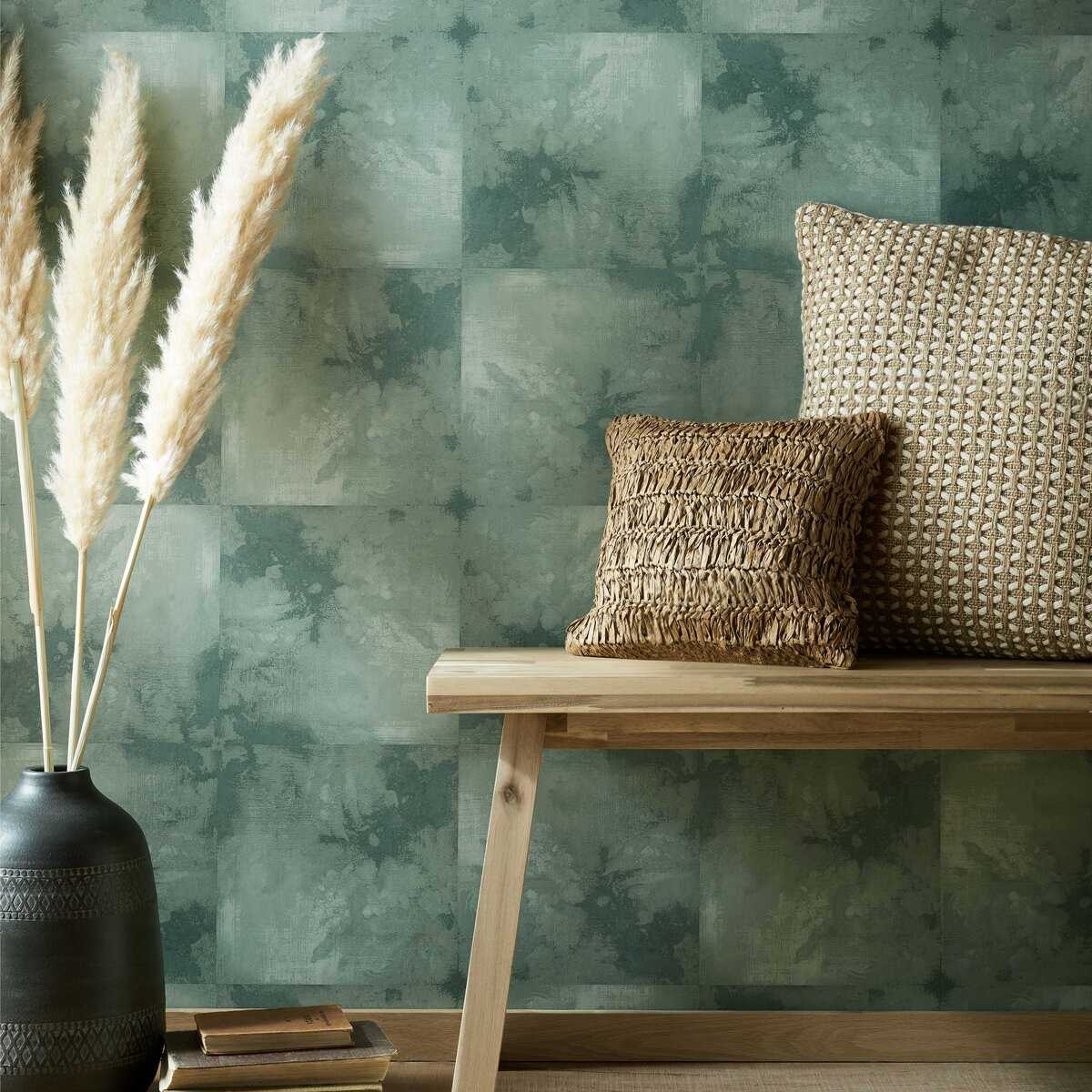 Crystalline, Emerald Green Luxury Tile, 1838 Wallcoverings, 5.3mp / rola 2