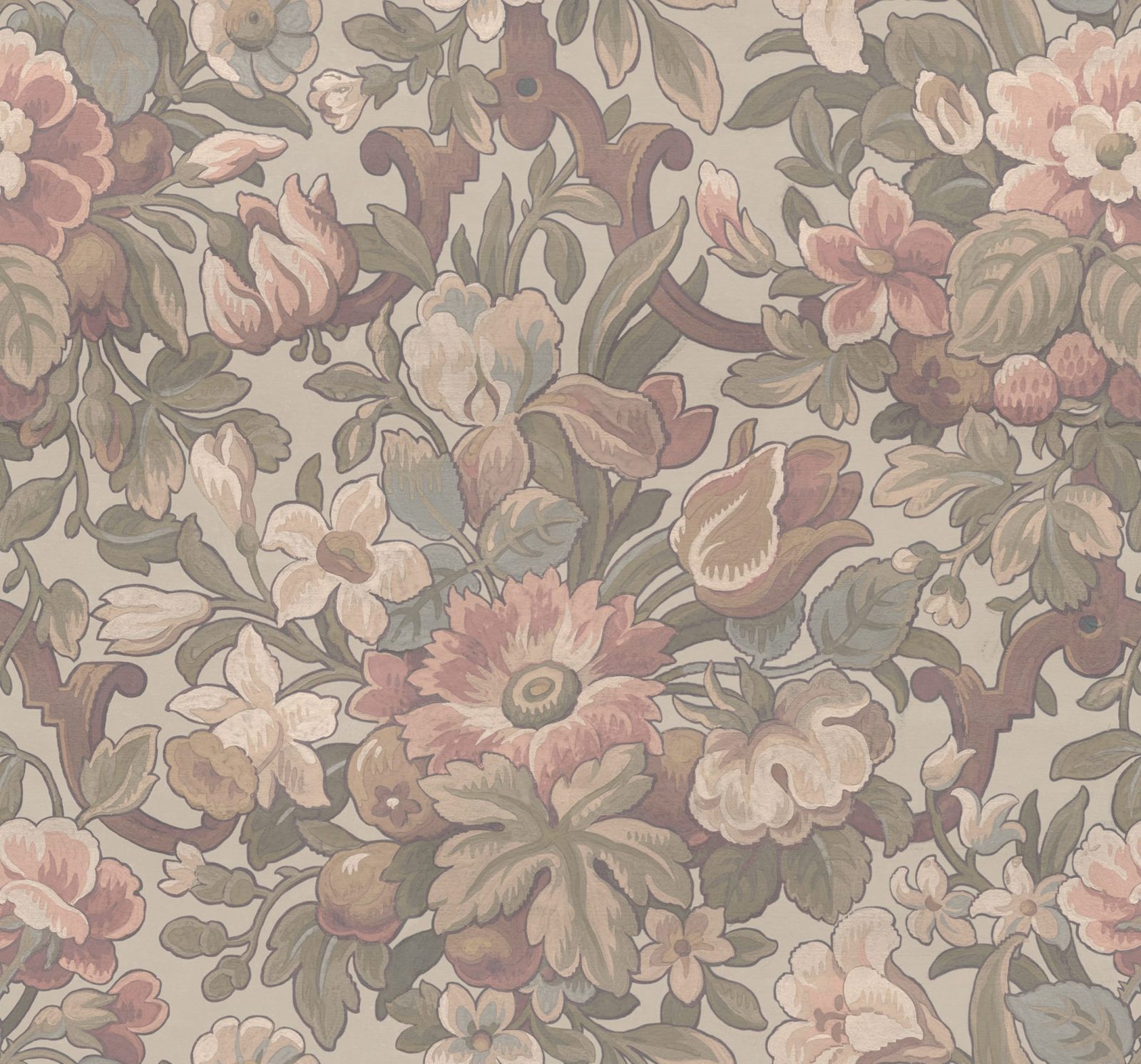 Vintage Garden, Pastel, Rebel Walls, 5 mp / rola