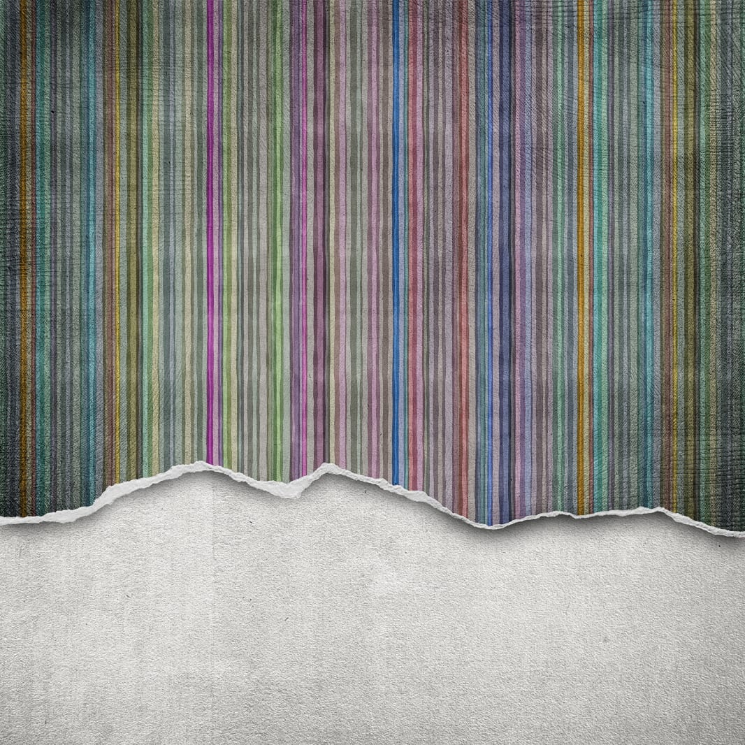 Worn Wall, Multi Stripe, Rebel Walls