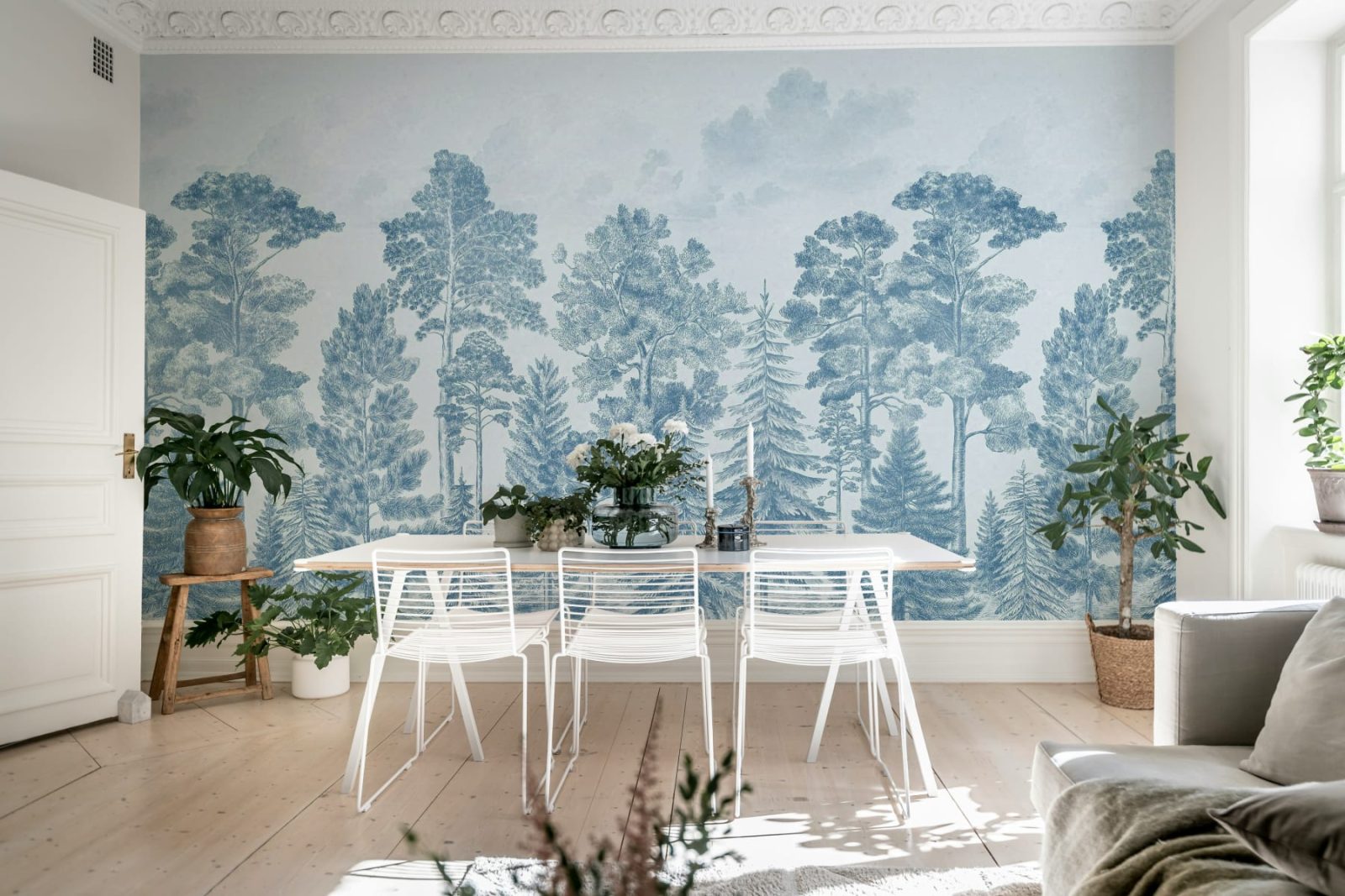 Scandinavian Bellewood, Vintage Blue, Rebel Walls 3