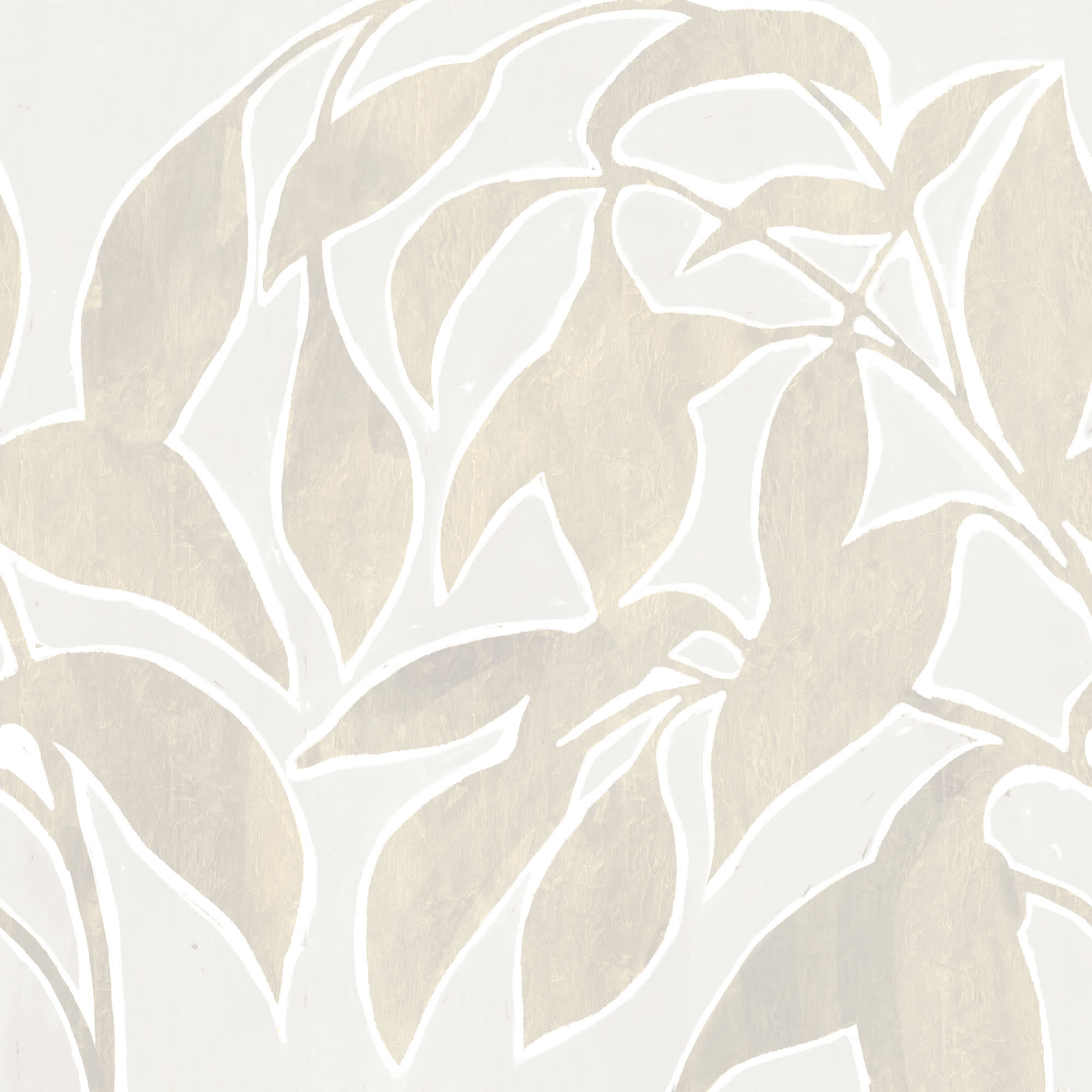 Leaf Silhouette, Beige, Rebel Walls