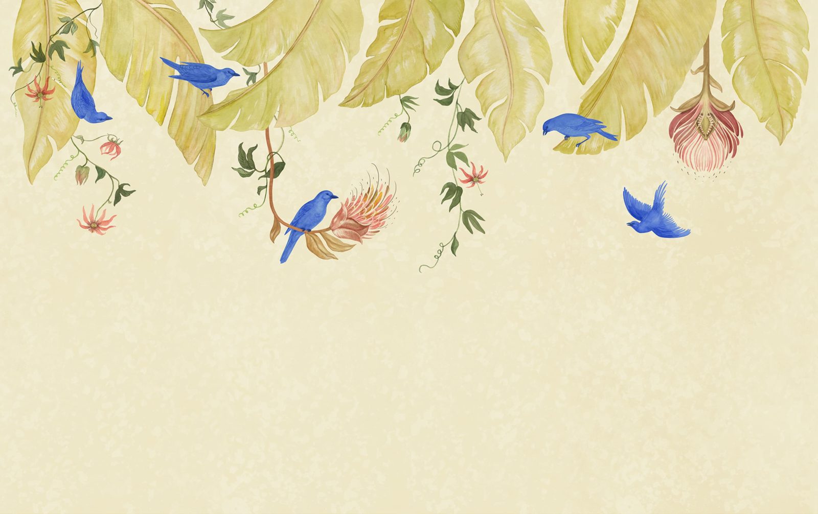 Birds in the Trees, Beige, Rebel Walls