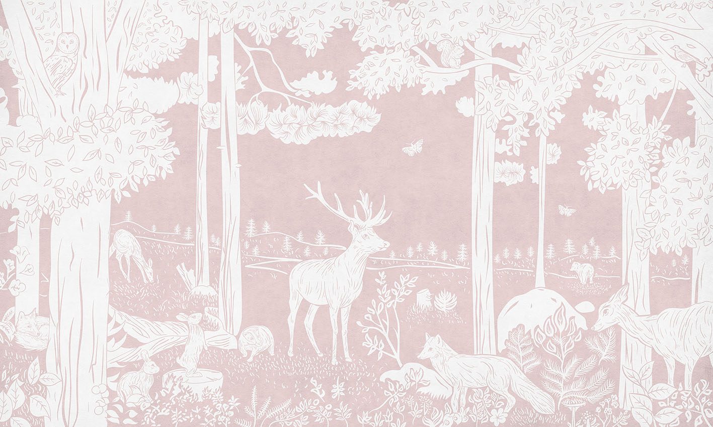 Monochrome Forest - Pink, Kikki Belle
