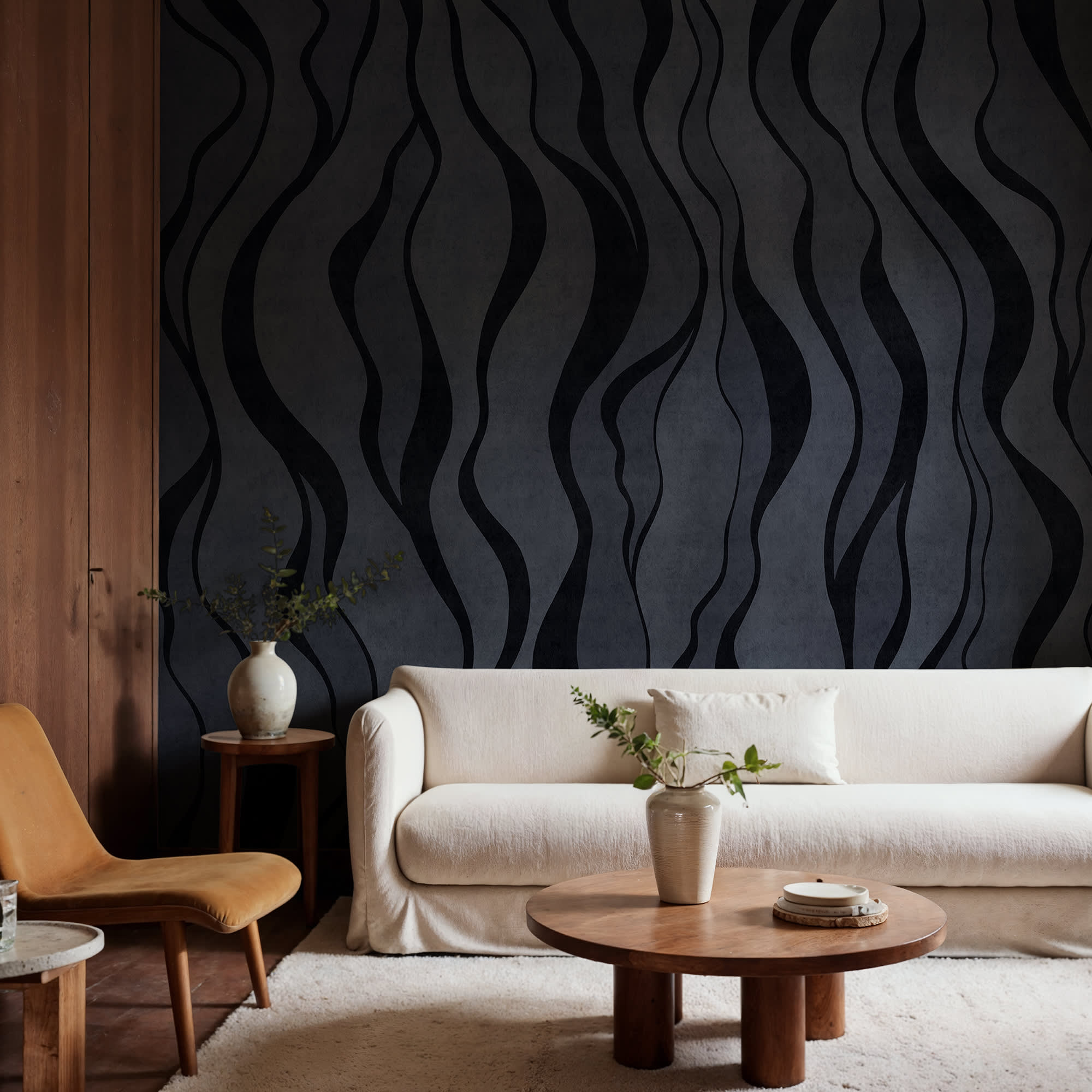 Gentle Lines, Dark Blue, Rebel Walls 2
