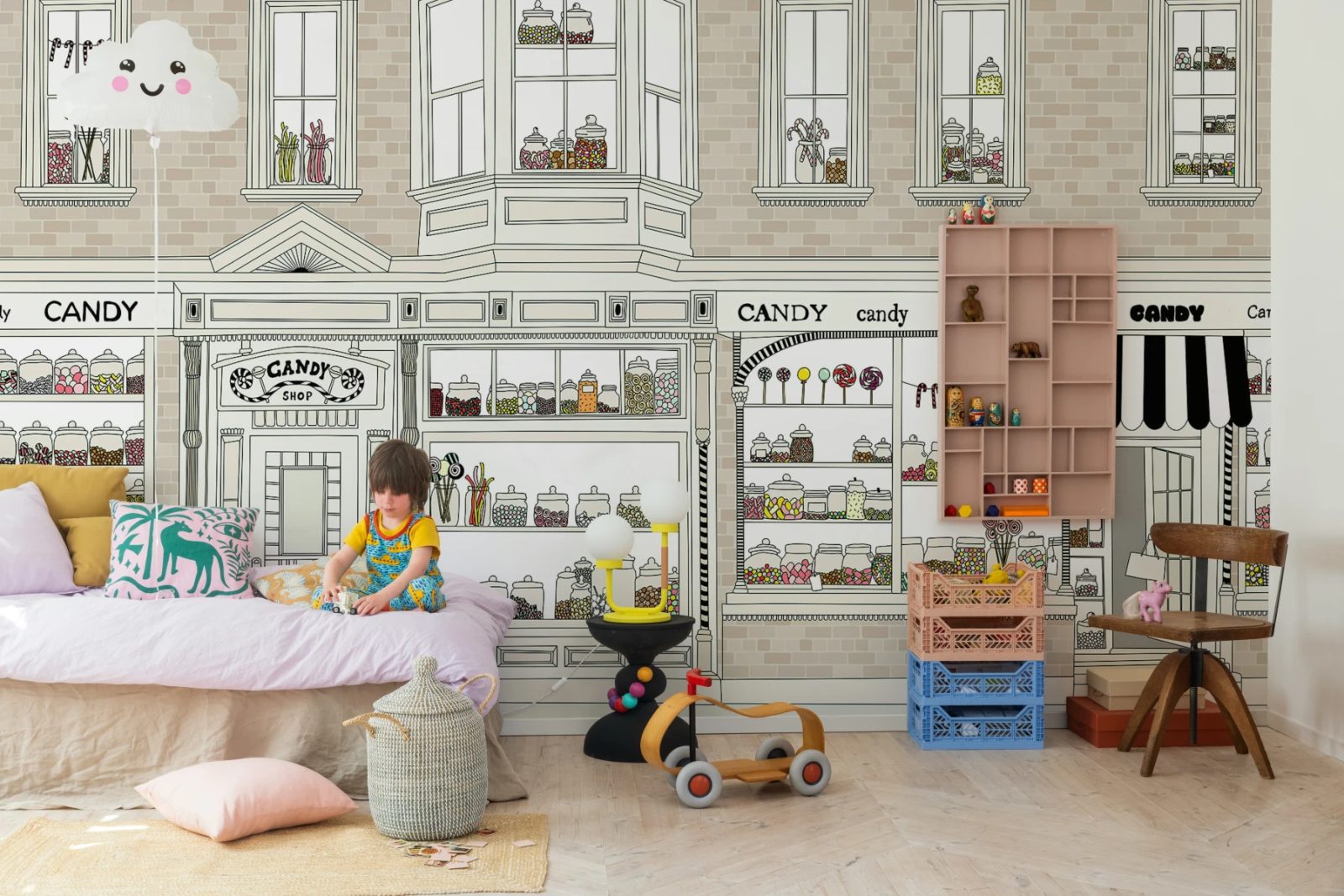 Candyshop, Beige, Rebel Walls 2