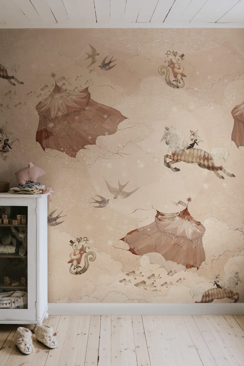 Flying Circus, Misty Pink, Rebel Walls 3