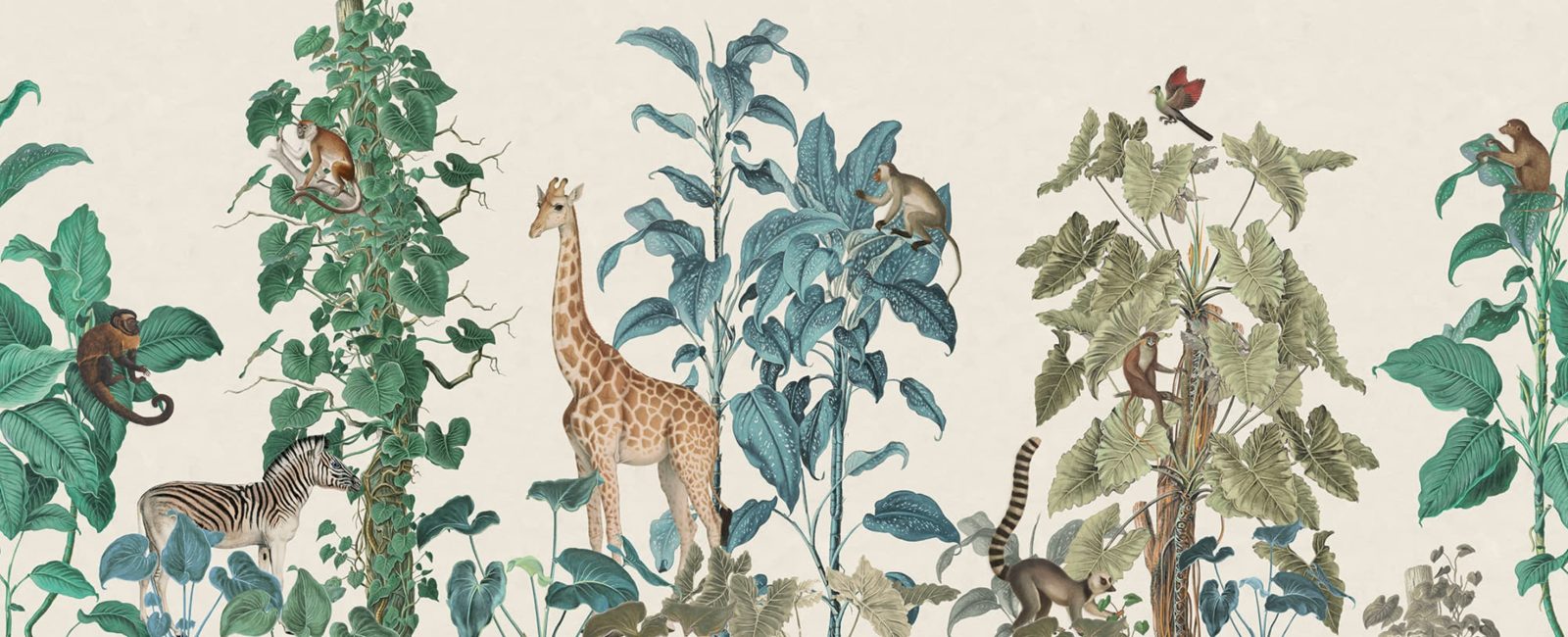 Wildlife Stroll, Multi, Rebel Walls