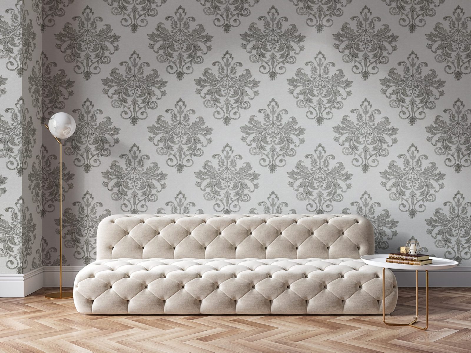 Baroque Pearl, White, Rebel Walls 3
