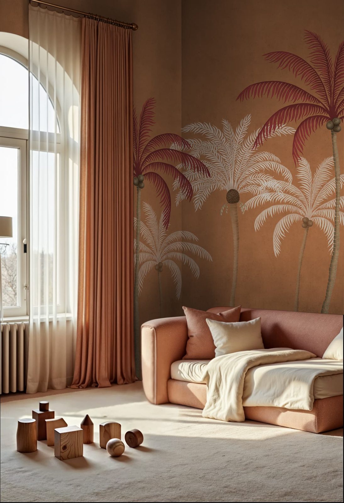 Palm Parade, Orange, Rebel Walls 3