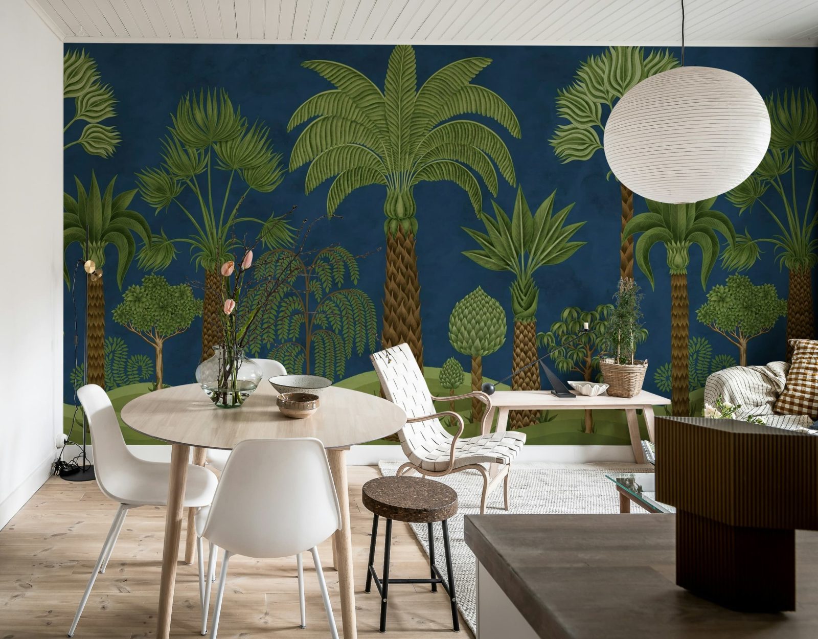 Botanical Bliss, Dark Blue, Rebel Walls 2