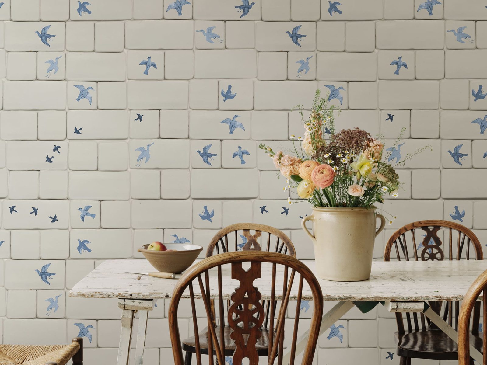 Flight of Tiles, Blue, Rebel Walls 2