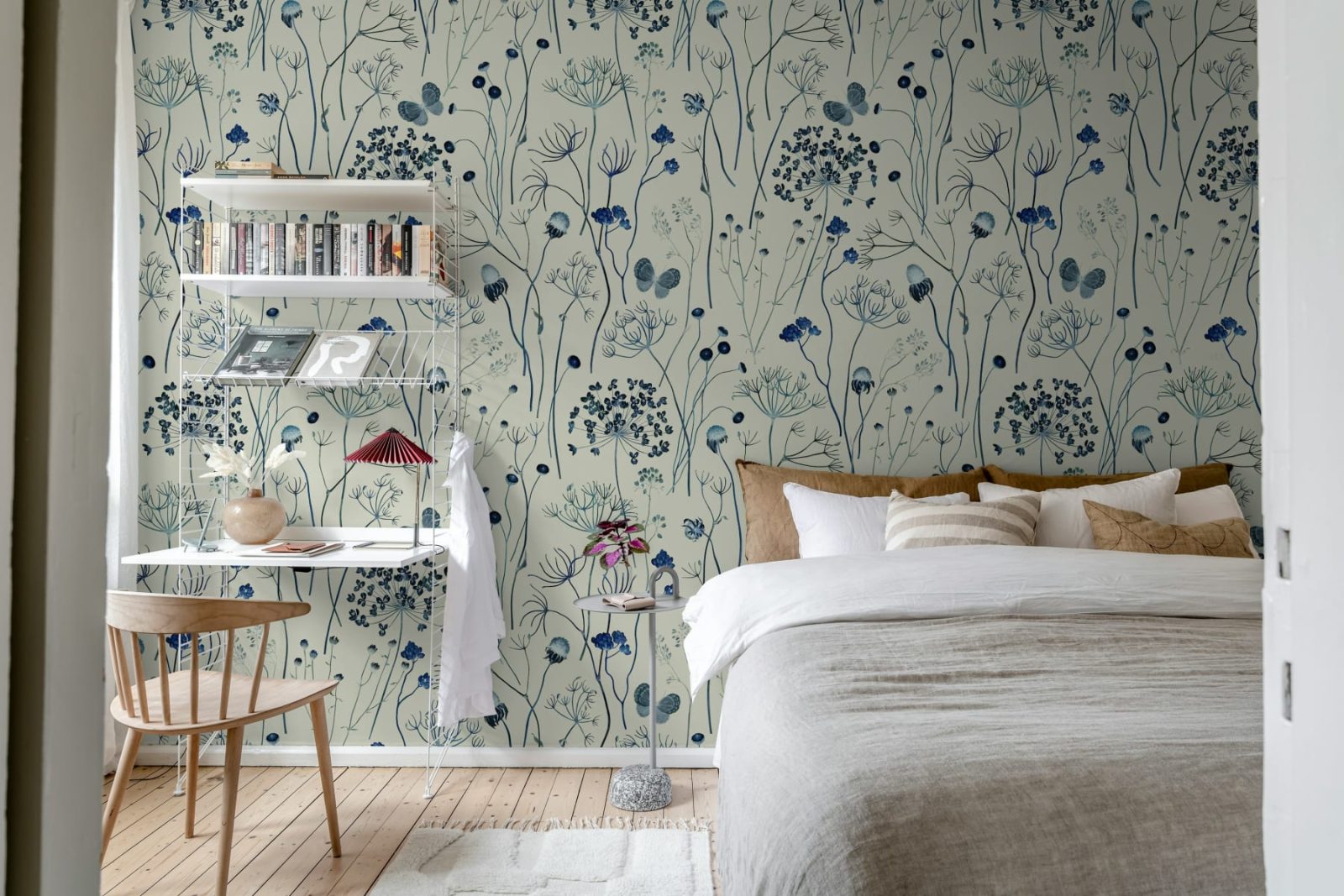 Flower Garden, Blue, Rebel Walls 2