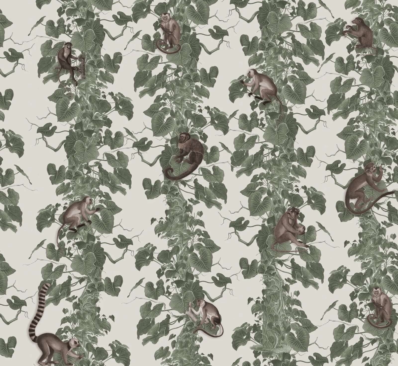 Monkey Climbers, Beige, Rebel Walls