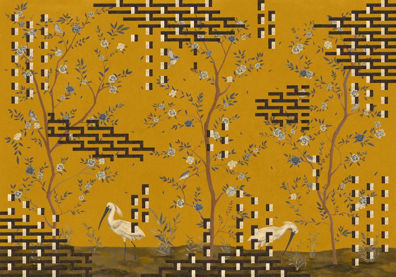 Tetris Chinoiseries, Ocher, TresTintas