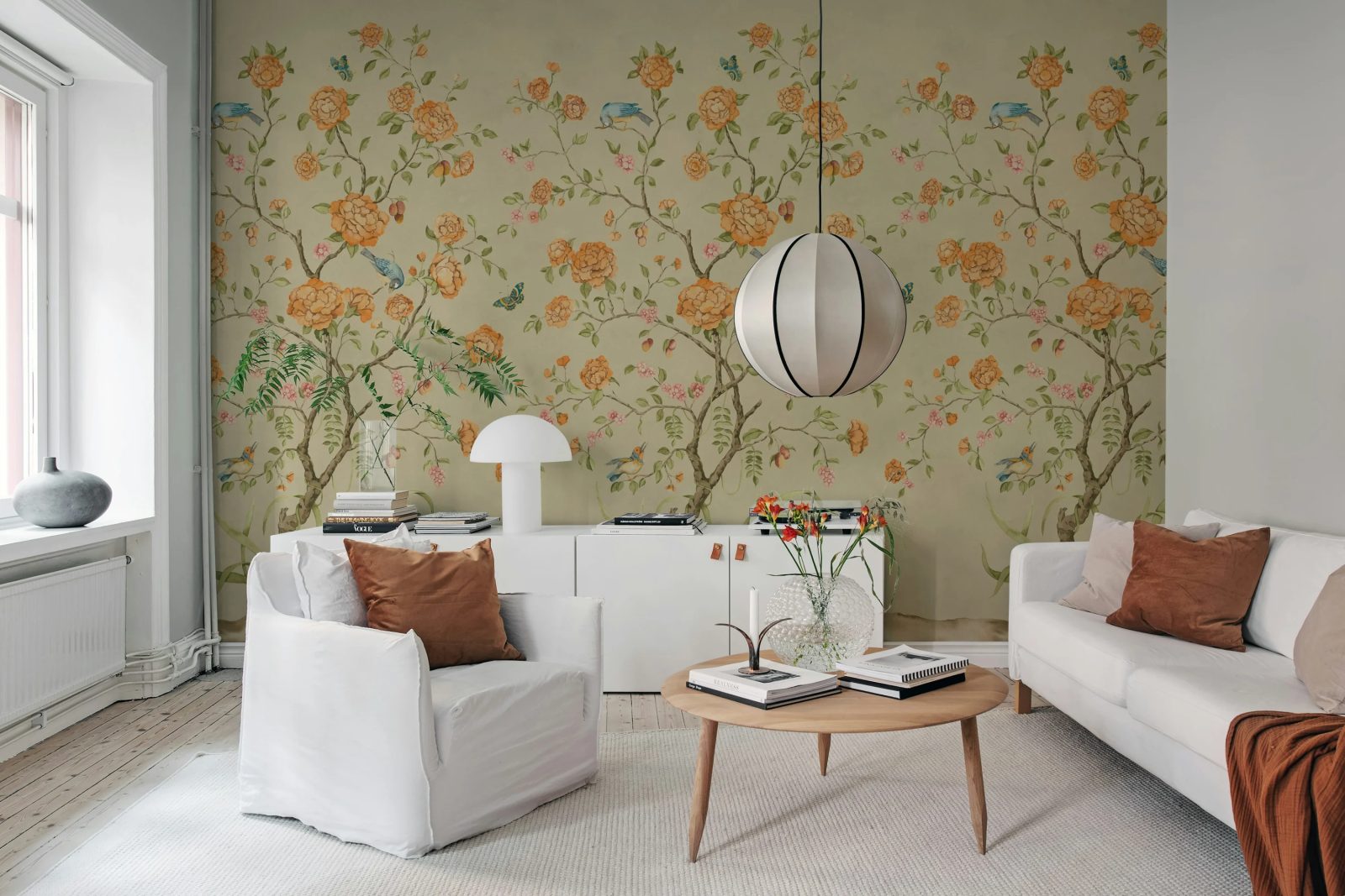 Chinoiserie Botanica, Yellow, Rebel Walls 3