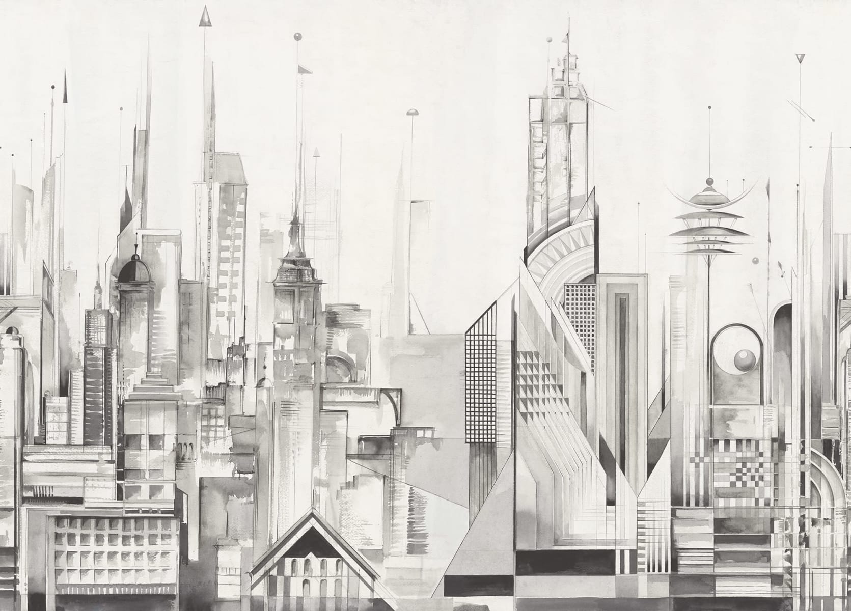 Sci-Fi Town, White, Rebel Walls