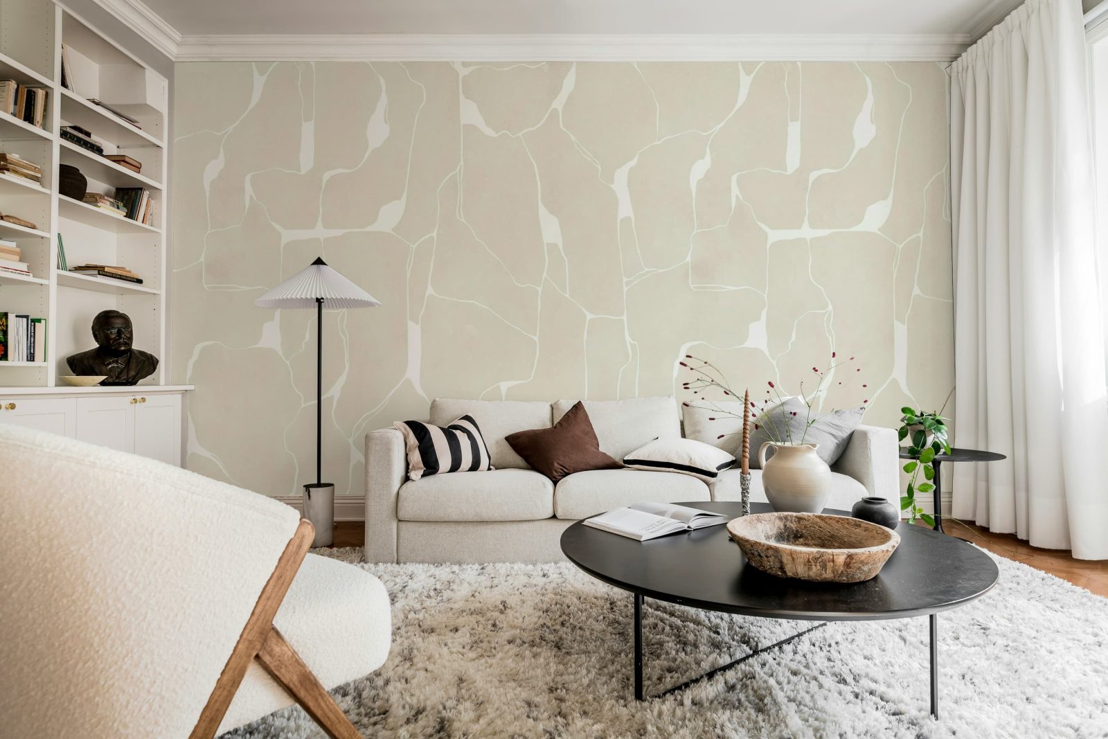 Linear Flow, Beige, Rebel Walls 3