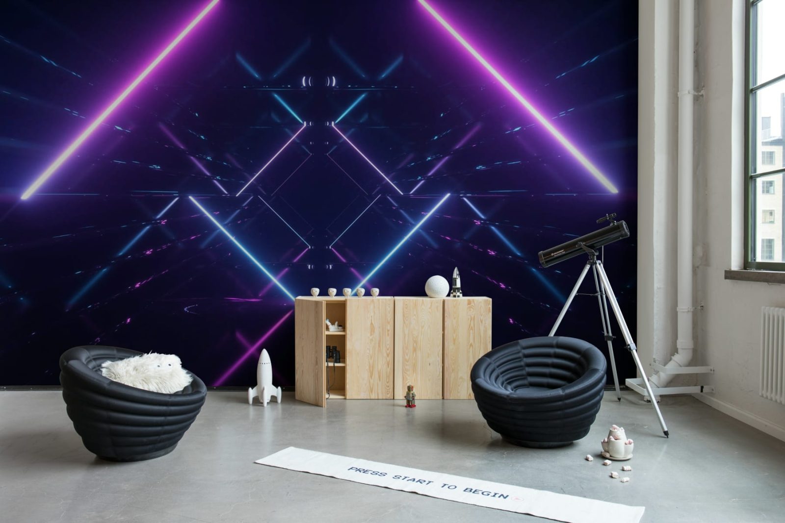 Neon Beams, Midnight, Rebel Walls 2