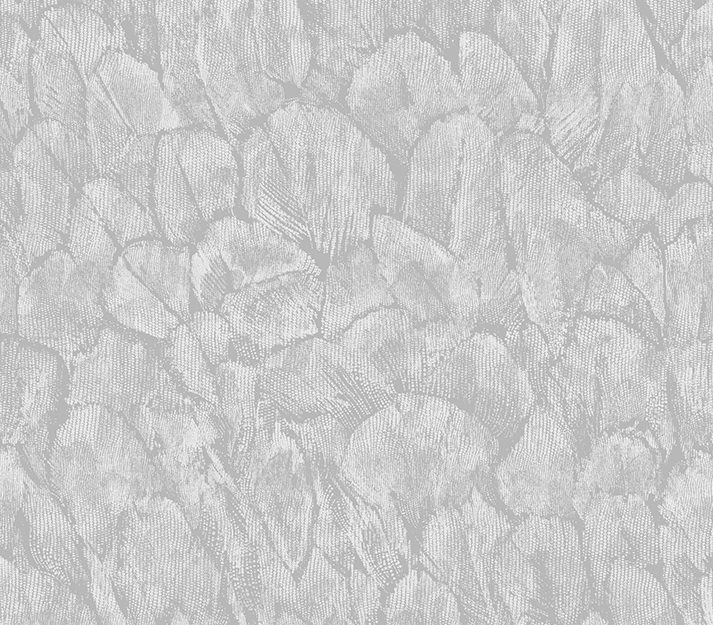 Tranquil, Mist Grey Luxury Feather, 1838 Wallcoverings, 5.3mp / rola