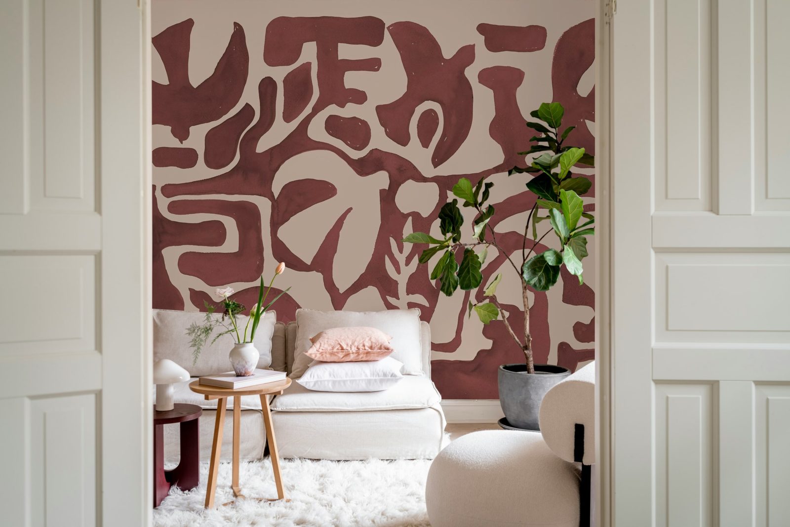 Harmony Forms, Red & Pink, Rebel Walls 2