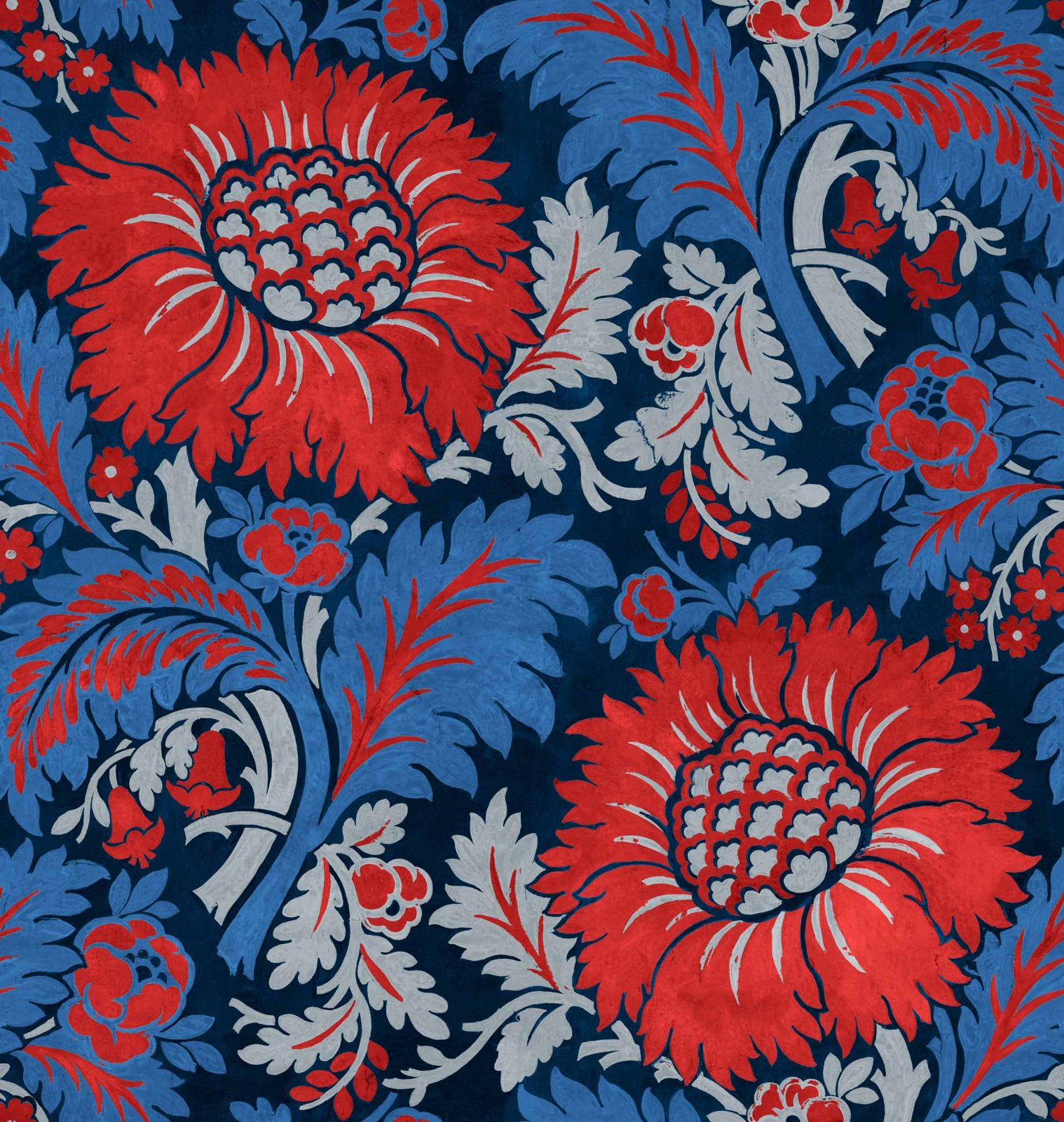 Chinese Damask, Vermilion, Coordonne, 5mp / rola