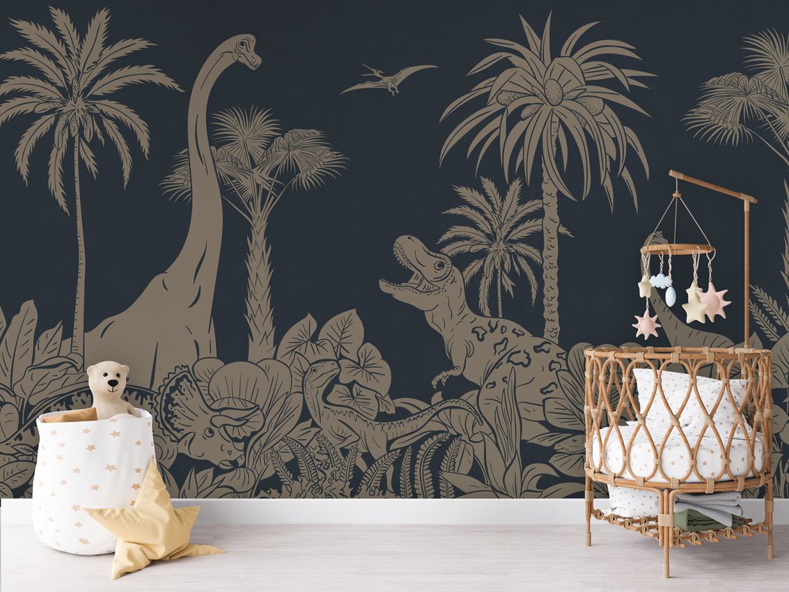 Monochrome Dino - Blue Vintage, Kikki Belle 2