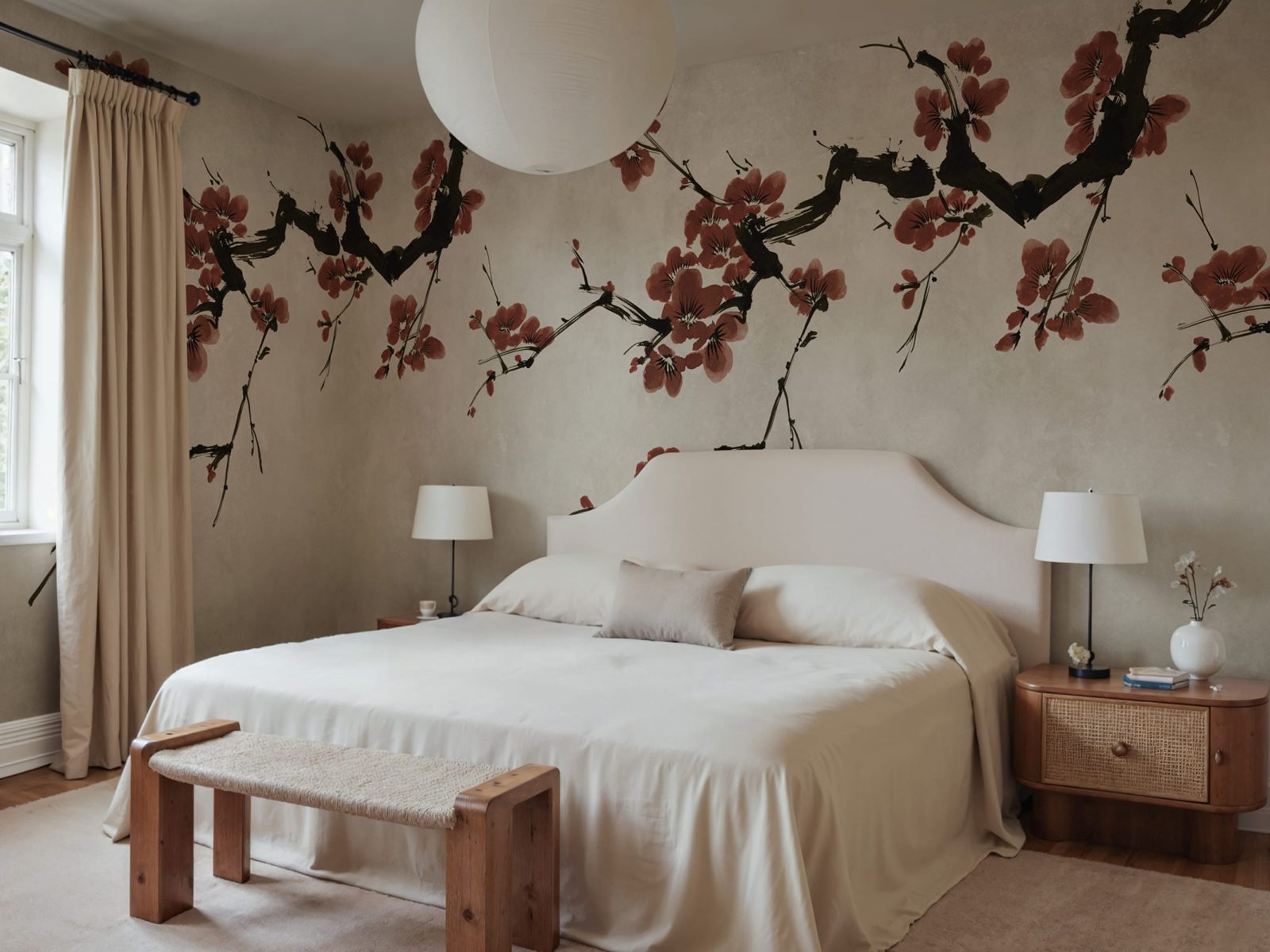 Blush of Spring, Burgundy, Rebel Walls 2