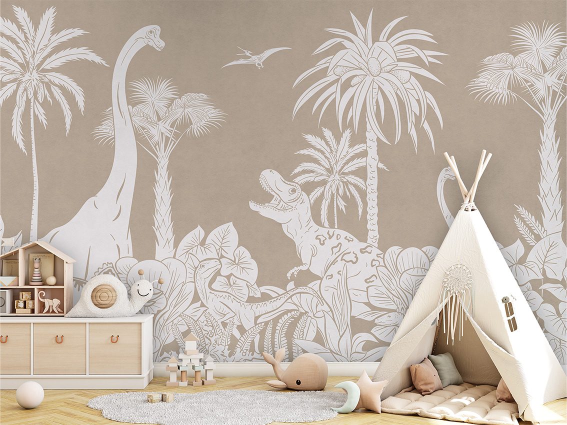Monochrome Dino - Brown, Kikki Belle 5