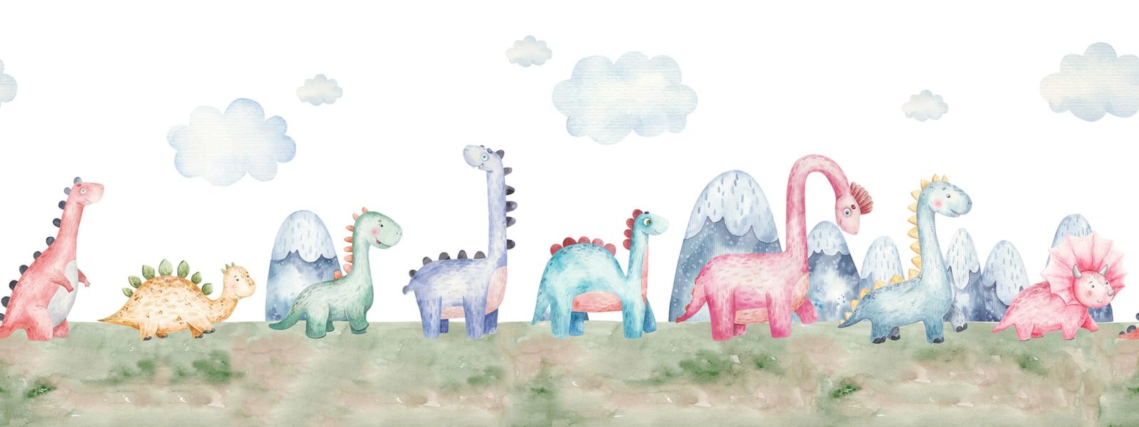 Dinosaur Stroll, Multi, Rebel Walls